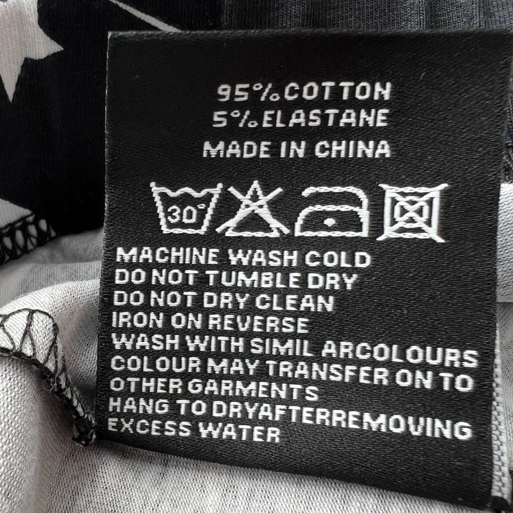 NWT Killstar Under The Stars Leggings Black White Size XXL - Picture 8 of 12